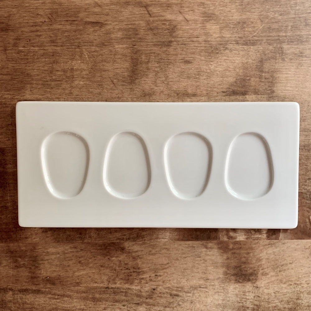 Fortessa "Fortaluxe" 4-Well Appetizer Plate | Porcelain | Made in Germany